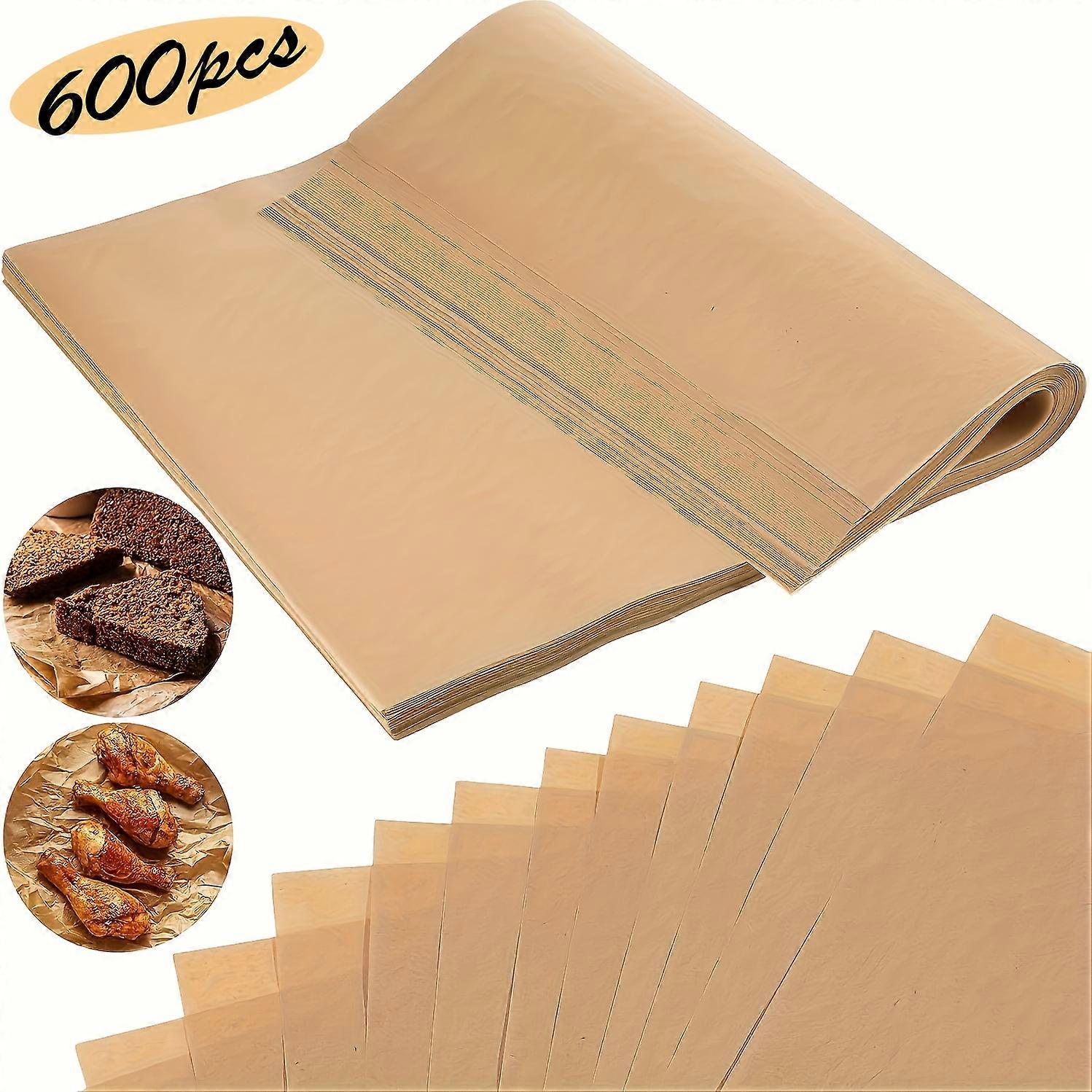 100 Sheets, Parchment Paper, 9x13 Inches Non-Stick Precut Baking Parchment, For Baking Grilling Air Fryer Steaming Bread Cup Cake Cookie And More (Unb