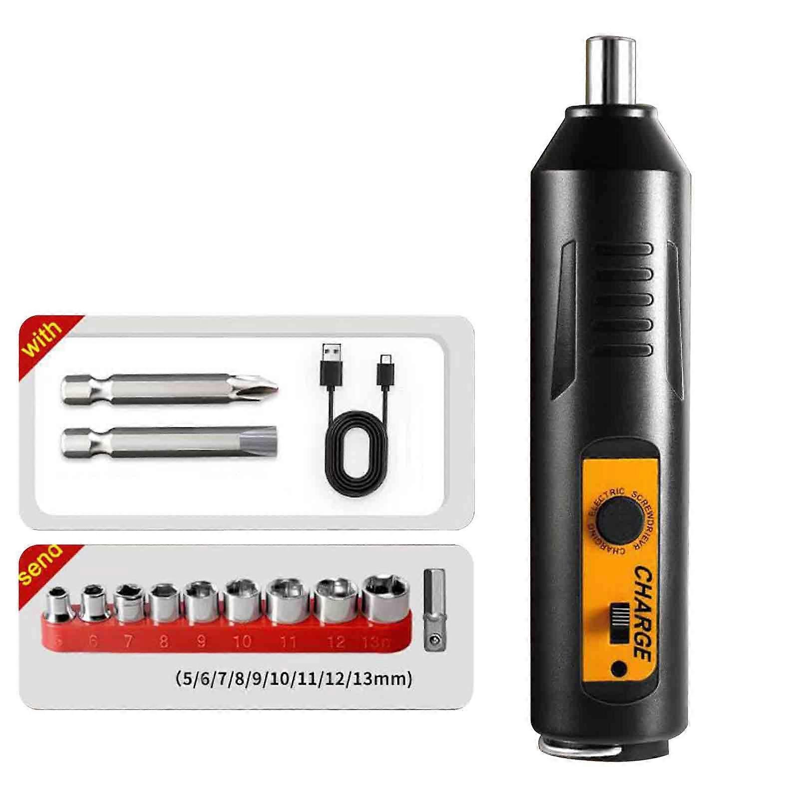 מיני נטענת נטענת מברג חשמלי מקדחה USB טעינה כלי כוח, 100% חדש