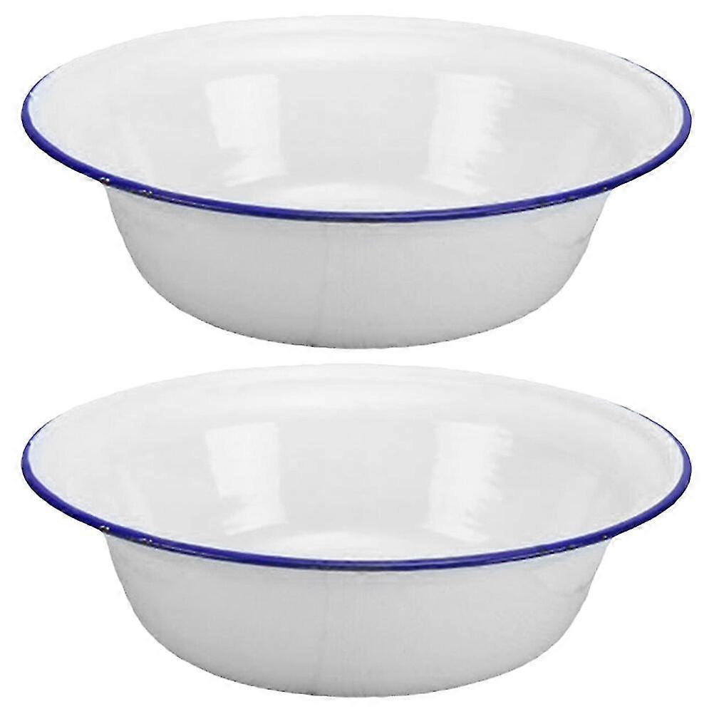 2kpl emalikulho kotitalouksien emalikulho vintage emalitavarat pesuallas keittiö emalikulho