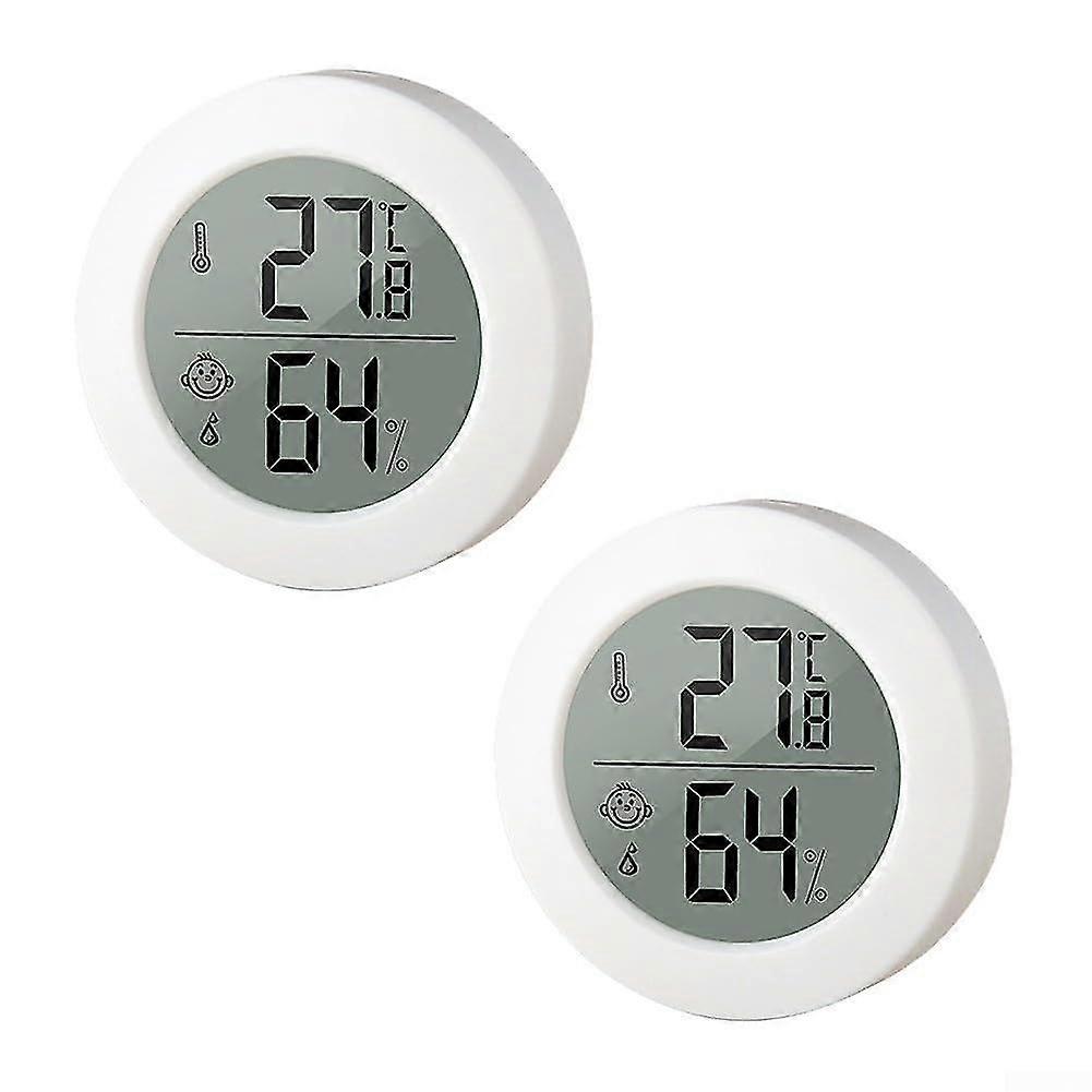 Digital Indoor Room Thermometer Hygrometer LCD - High Precision, 2pcs