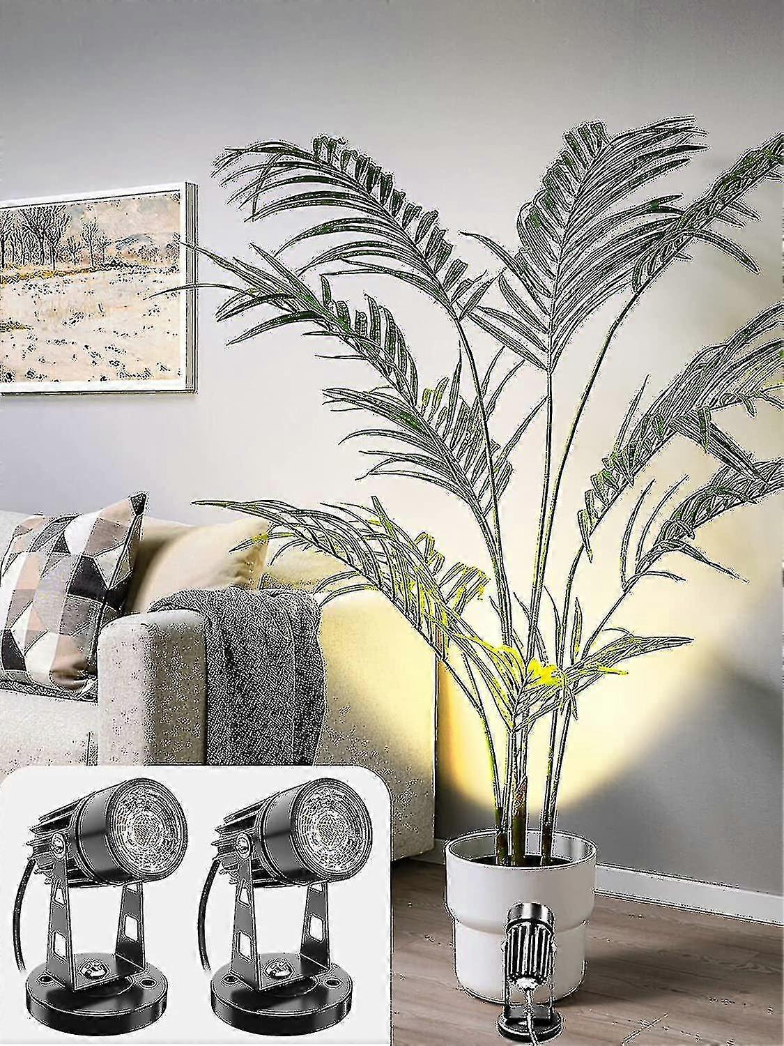 Led Spot Lights 5w Up Lights Indoor Spotlight Lamp For Plants,3 Color Temperature Modes Landscape Up Light