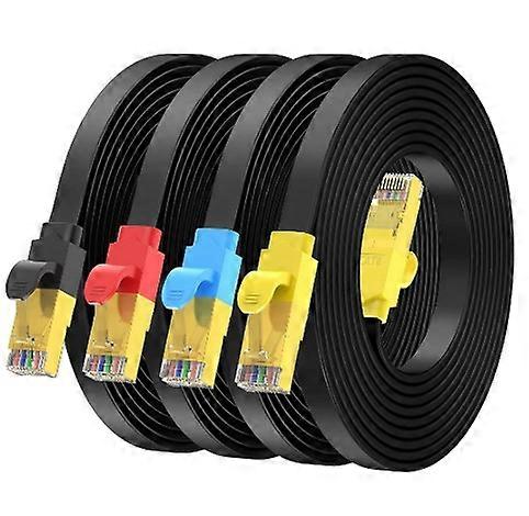 Cat 8 Ethernet Cable High Speed. Nylon Braided Network Cable Rj45 Connectors