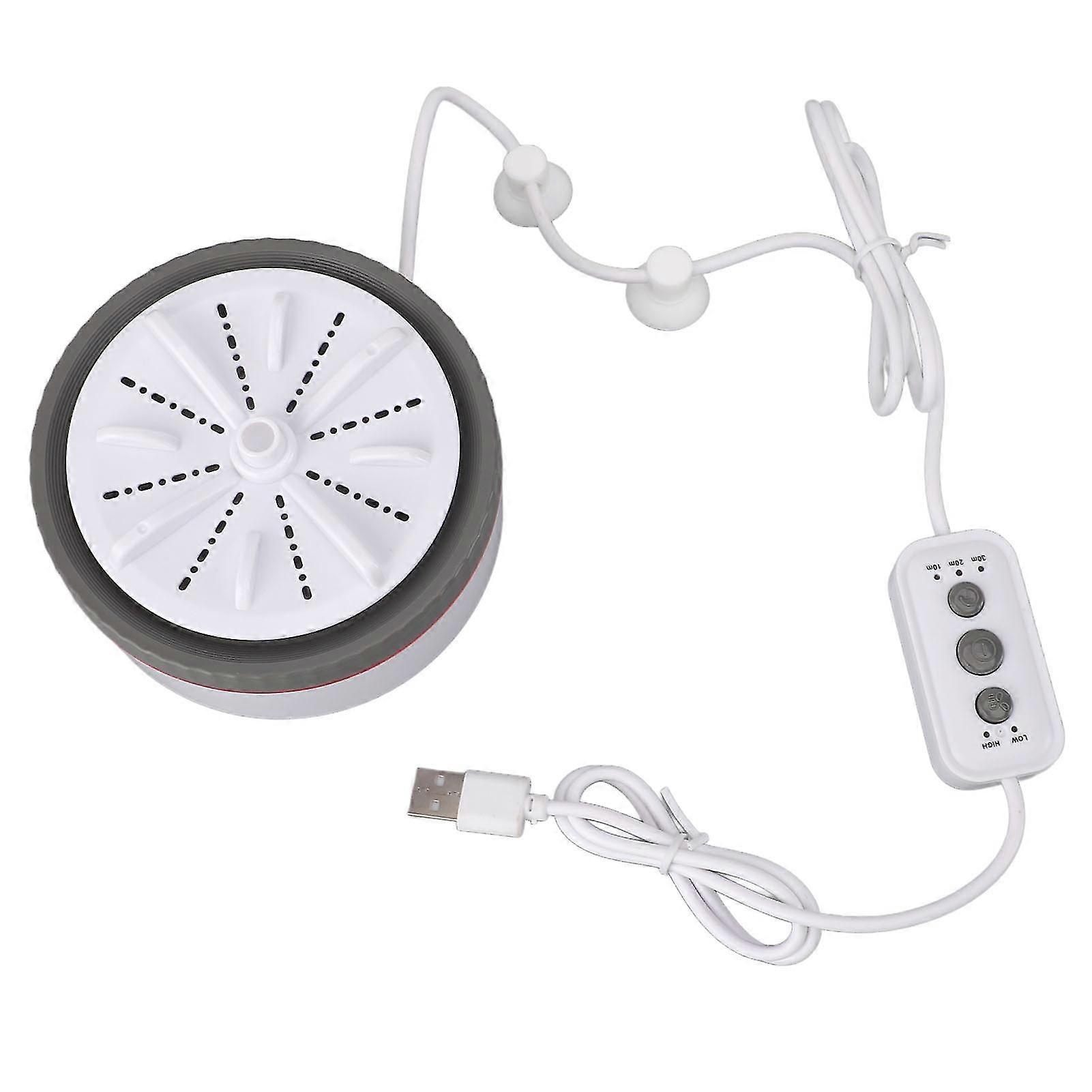 Mini Turbo Tvättmaskin Tidsinställd Justerbar Multifunktions USB-driven Bärbar Mini Turbo Tvättmaskin För Små Kläder Frukt Disk Tvätt