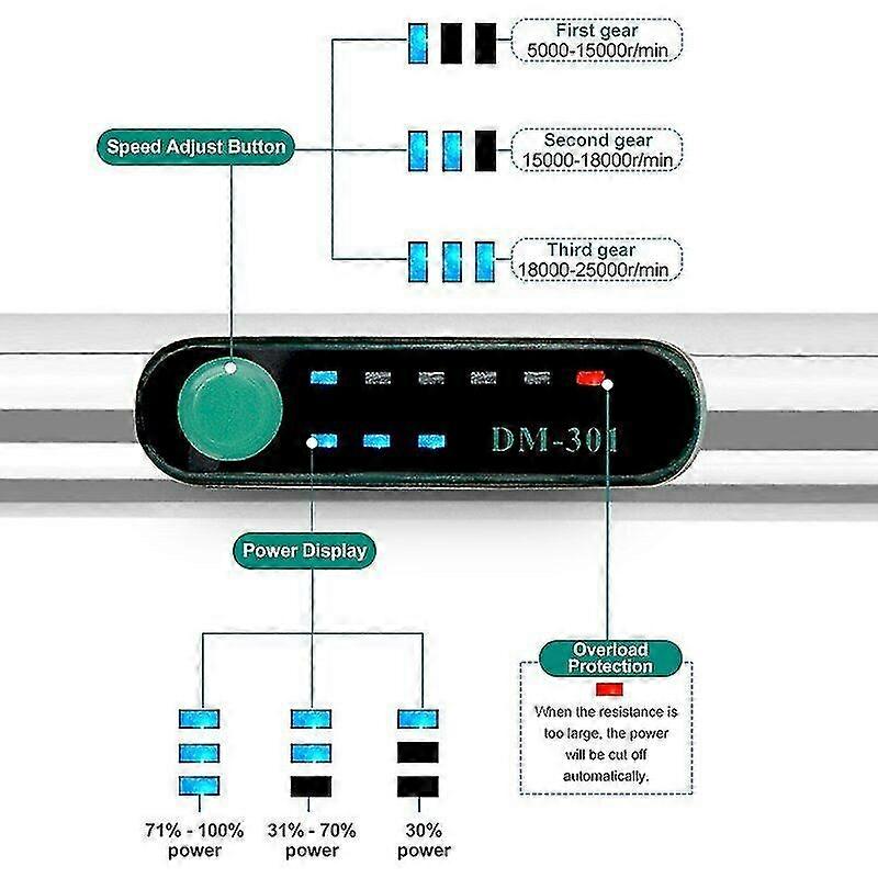 Cordless Electric Mini Drill Grinder Engraving Pen Variable Speed Rotary Tool