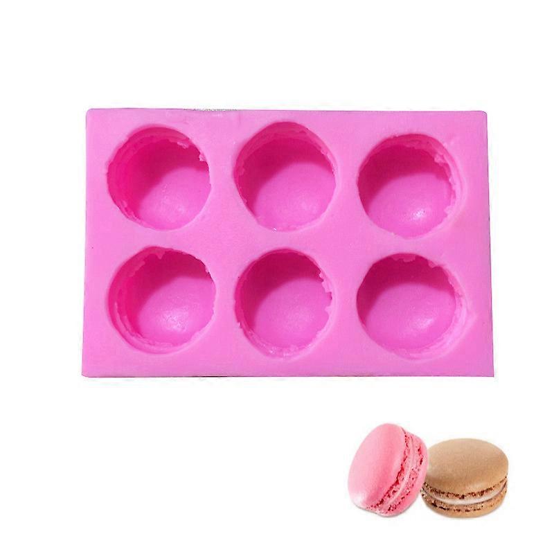 Dww-Moules en forme de macarons 1 pices Moules en forme de macarons roses pour la ralisation de moules en silicone pour la dcoration de gteaux Fondant