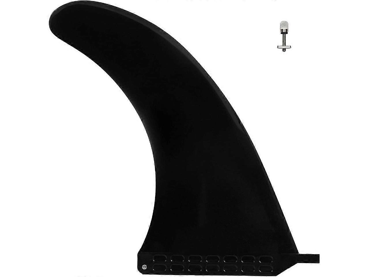 10" Surf SUP Fin No-Tool Fin Screw Single Center Fin 10 Inch for Surfboard Longboard Paddleboard