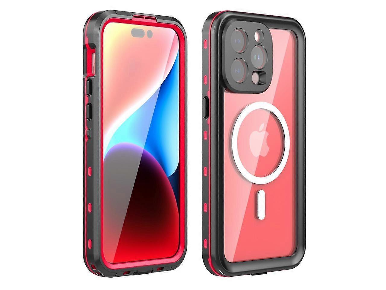 for iPhone 15 Pro Max 6.7 inch Waterproof Case Magnetic, [Compatible with MagSafe][with Screen Protector][IP68 Underwater][Dustproof] Phone Cover for 