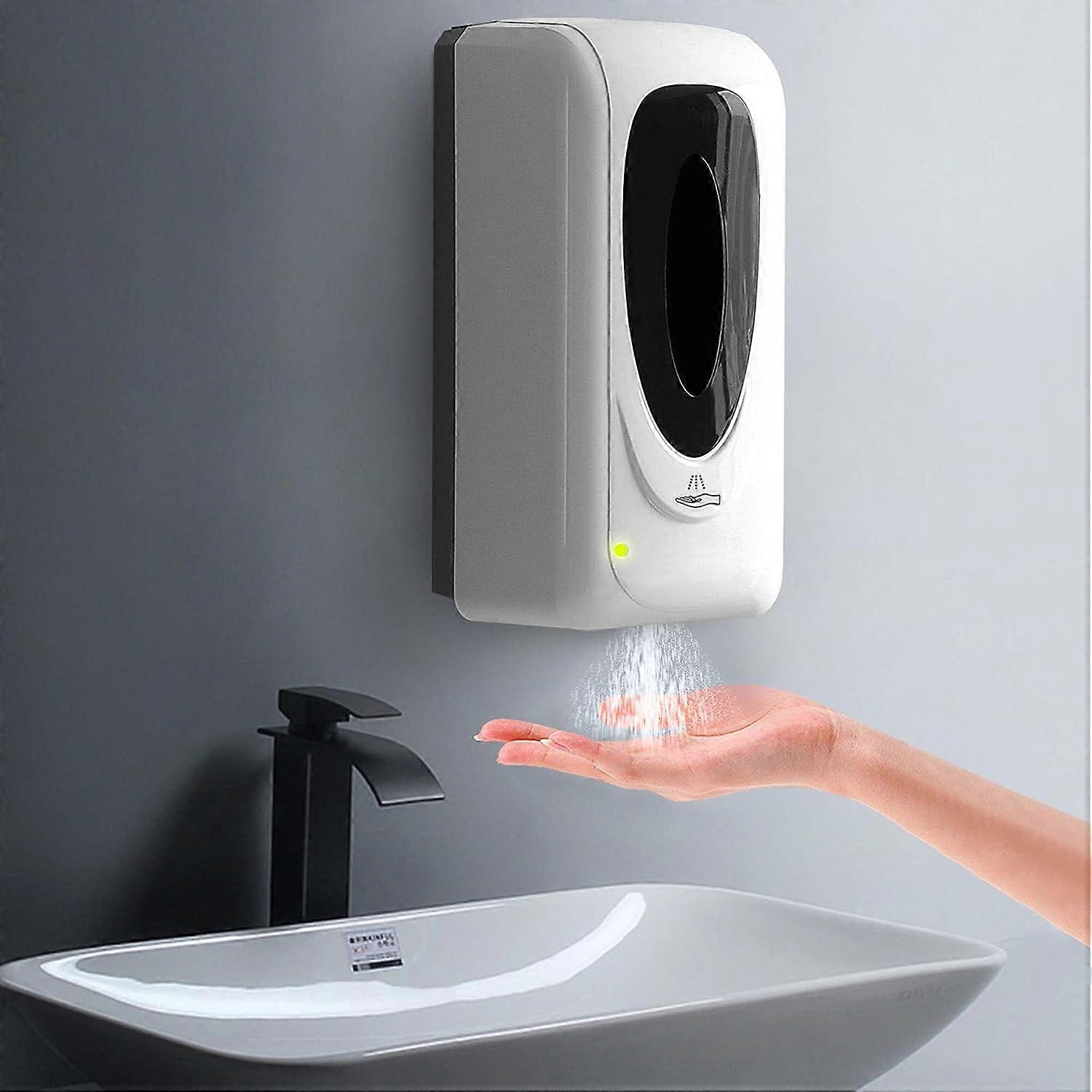 Wall Mounted Automatic Soap Dispenser, 1000ML Touchless Liquid Soap Dispenser, with Infrared Sensor, Suitable for Bathrooms, Kitchens, Hotel, Restaura