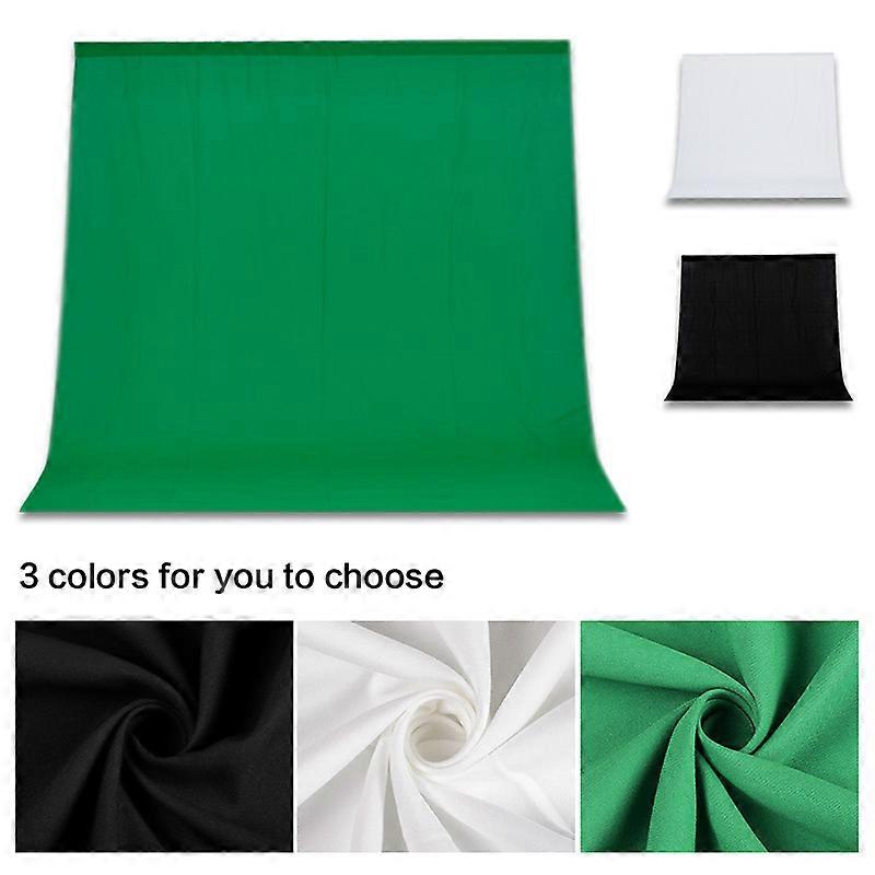 2M/3M Backdrop Cloth Green Screen Chroma Key Cotton Textile Fabric White Background For Photo Studio Photograph Shooting