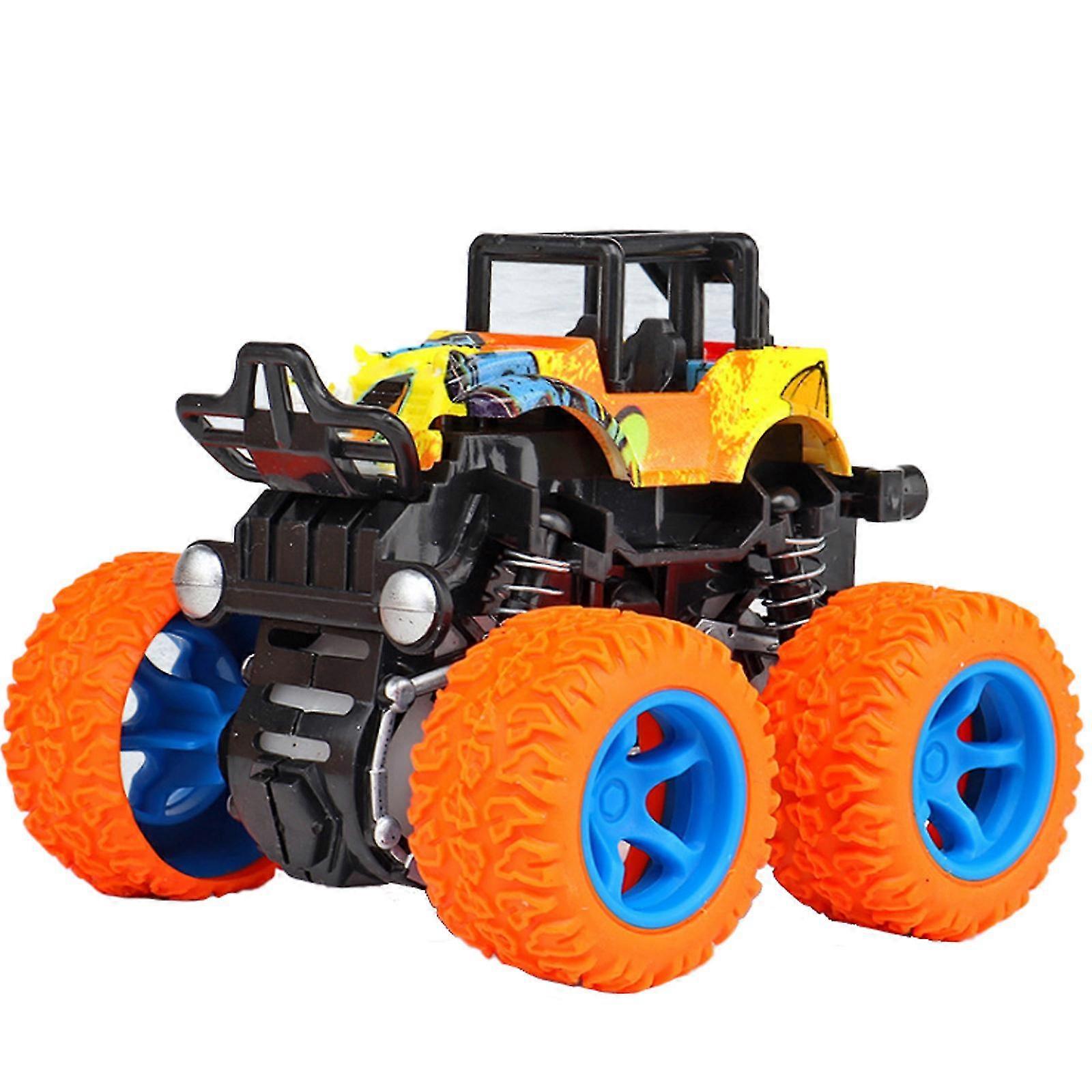 monster Truckar leksaker för pojkar - friktionsdriven mini push and go bil lastbil lekset för pojkar flickor småbarn ålder 3 4 5 år gammal presenter för barn