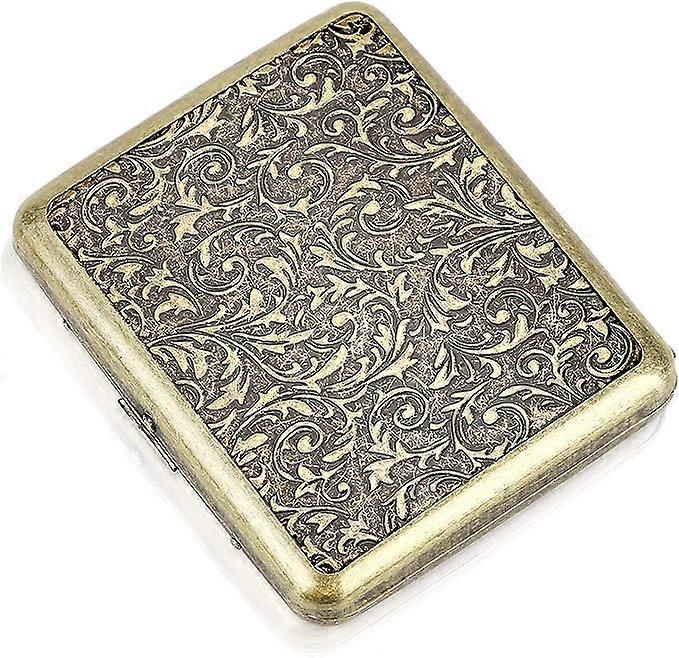 Vintage cigarette box (pattern), metal men's storage box, can hold 20 pieces