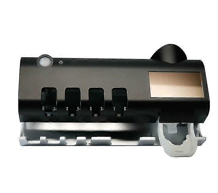 Wall Mounted Toothbrush Holder, Uv Toothbrush Sterilizer With Automaticblack