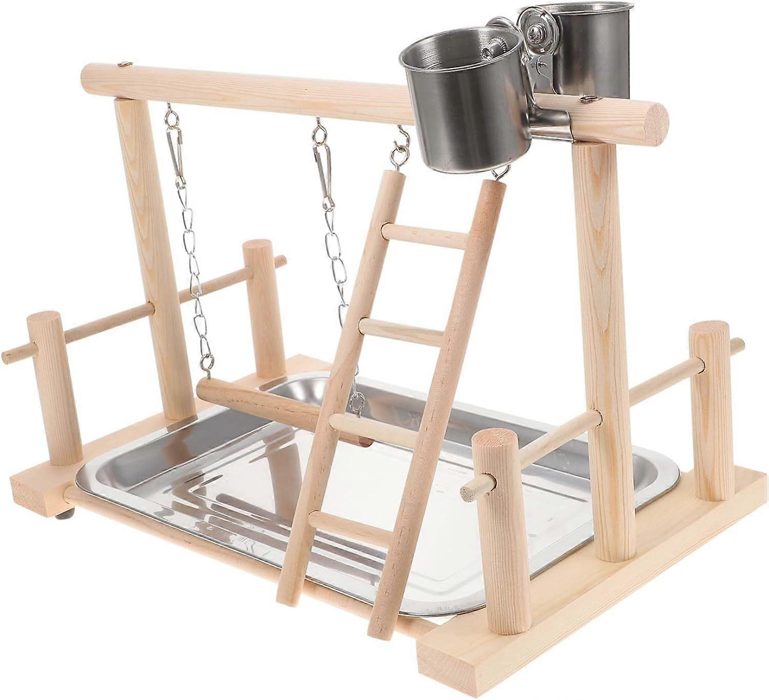 1 Set Parrot Stand Small Bird Toys Desktop Toys Chew Toys Parrot Parrots Playstand Parrot Ladder Playground Bird Life Activity Center Parrot Playstand