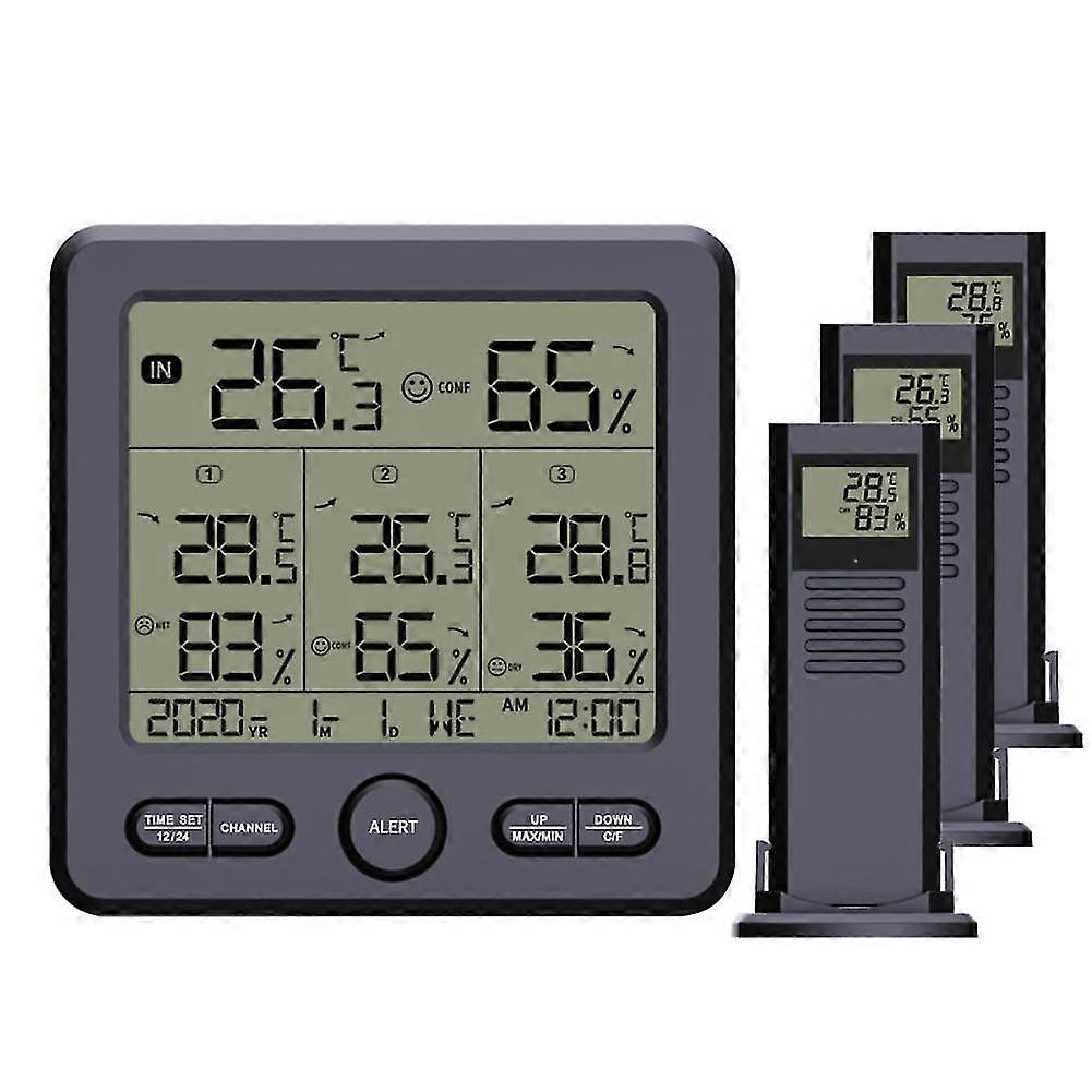 Wireless Weather Station Thermometer Ts-6210 Digital Temperature Sensor Hygrometer