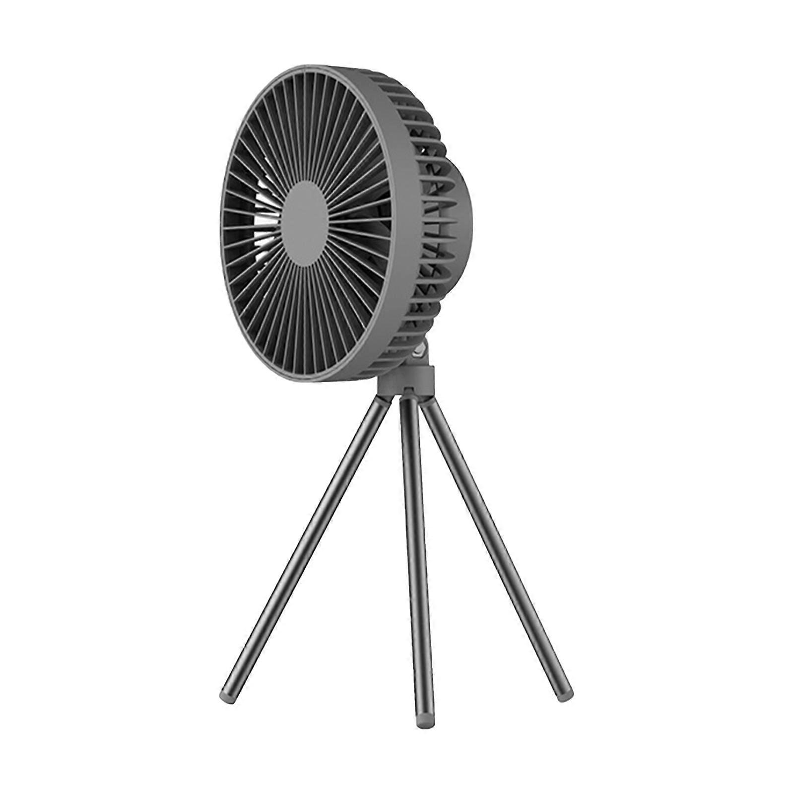 Fan Table Fans Outdoor Camping Durable Portable ABS USB Rechargeable Household Versatile With Light