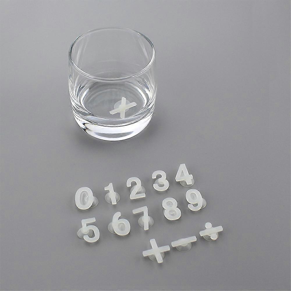 Silicone Wine Glass Markers - Personalized Number Tags, Suction Cup Drink Identifiers