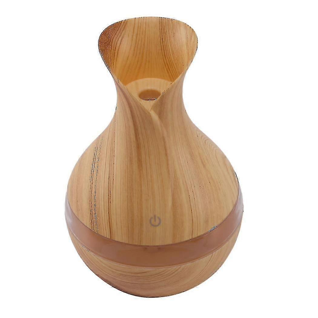 Exquisite Exquisite 300 Ml Ultrasonic Air Humidifier Aroma Essential Oil Diffuser With Wood Grain 7 Color Changing Led
