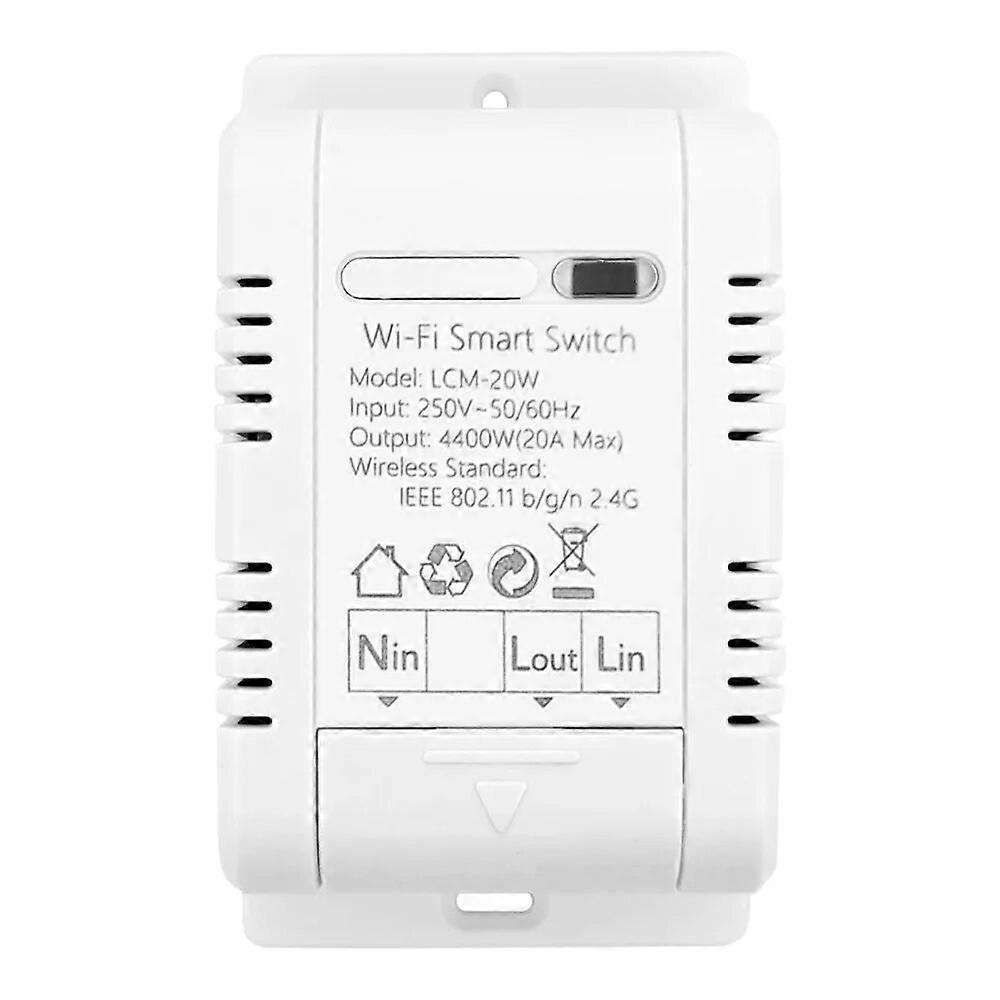 16A/20A/30A Tuya Wifi ZigBee Smart Switch Module with Power Monitor Home Appliances Smart Circuit Breaker Voice for Alexa Google
