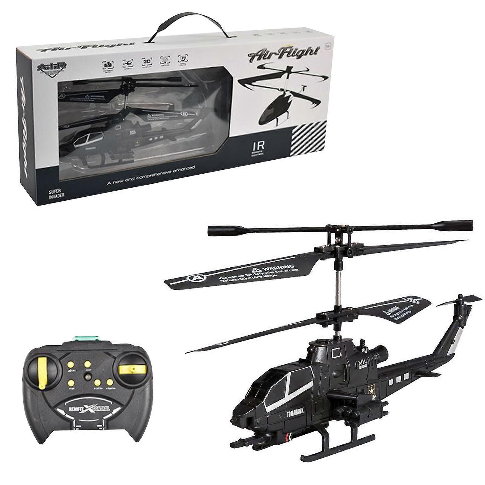 Hélicoptère électrique télécommandé, ABS durable, lumières LED, 2 modes de vitesse, système RC 2,4 GHz