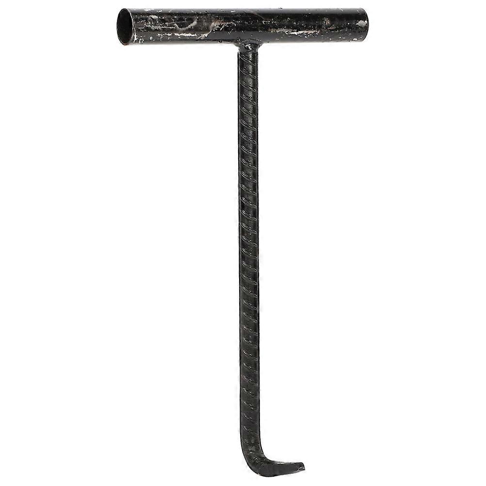 Manhole Cover Hook T-shaped Hook Roller Shutter Door Hook Durable Well Cover Hook