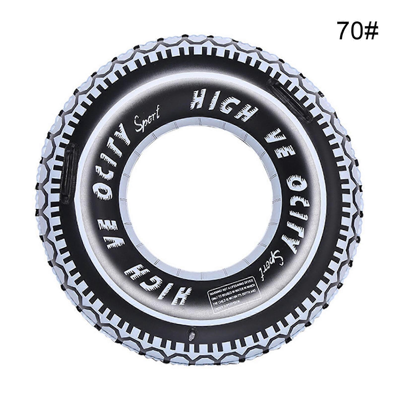 Barn Vuxen Uppblåsbar Simring Donut Gummiring Float Däck Beach Pool Float Toy