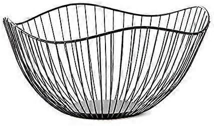 Fruktskål, Brødkurvrunde, Trådkurvskål, Svart