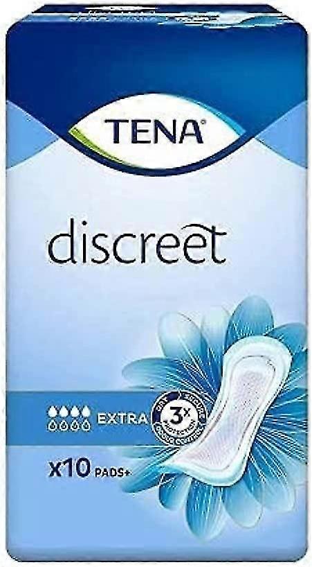 Tena Discreet Extra incontinence Pads With Odour Control - 10 Pack
