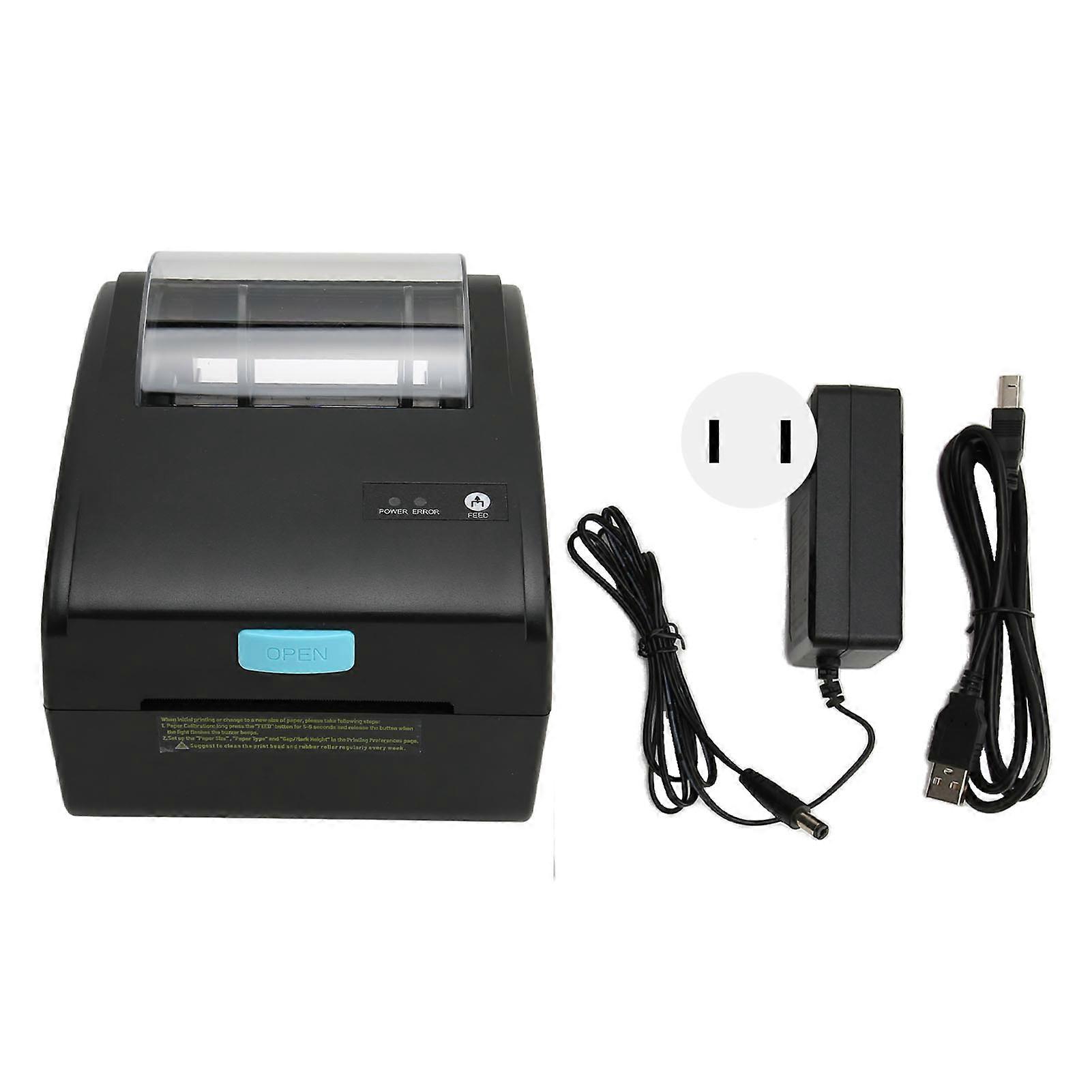 Label Printer 80mm USB Bluetooth Thermal Label Printer for Logistics Restaurant Takeout 100240V