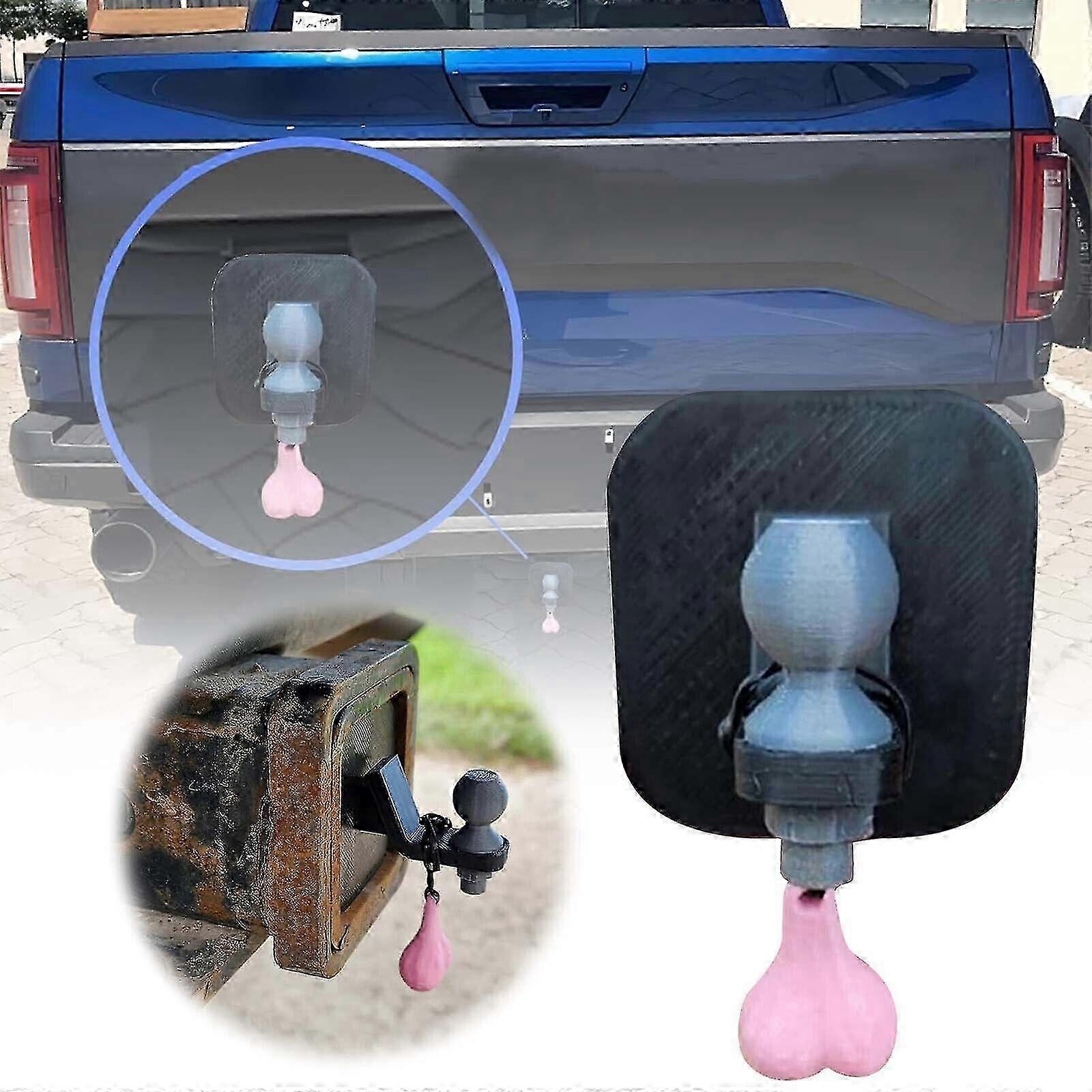 3D Tiny Hitch with Tiny Nuts, 2 x 2-Inch Funny Trailer Hitch Cover s20241212195