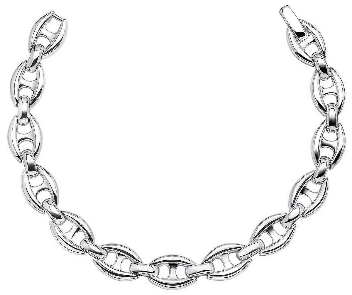 Beginnings Heavy Weight Linked Chain Bracelet - Silver