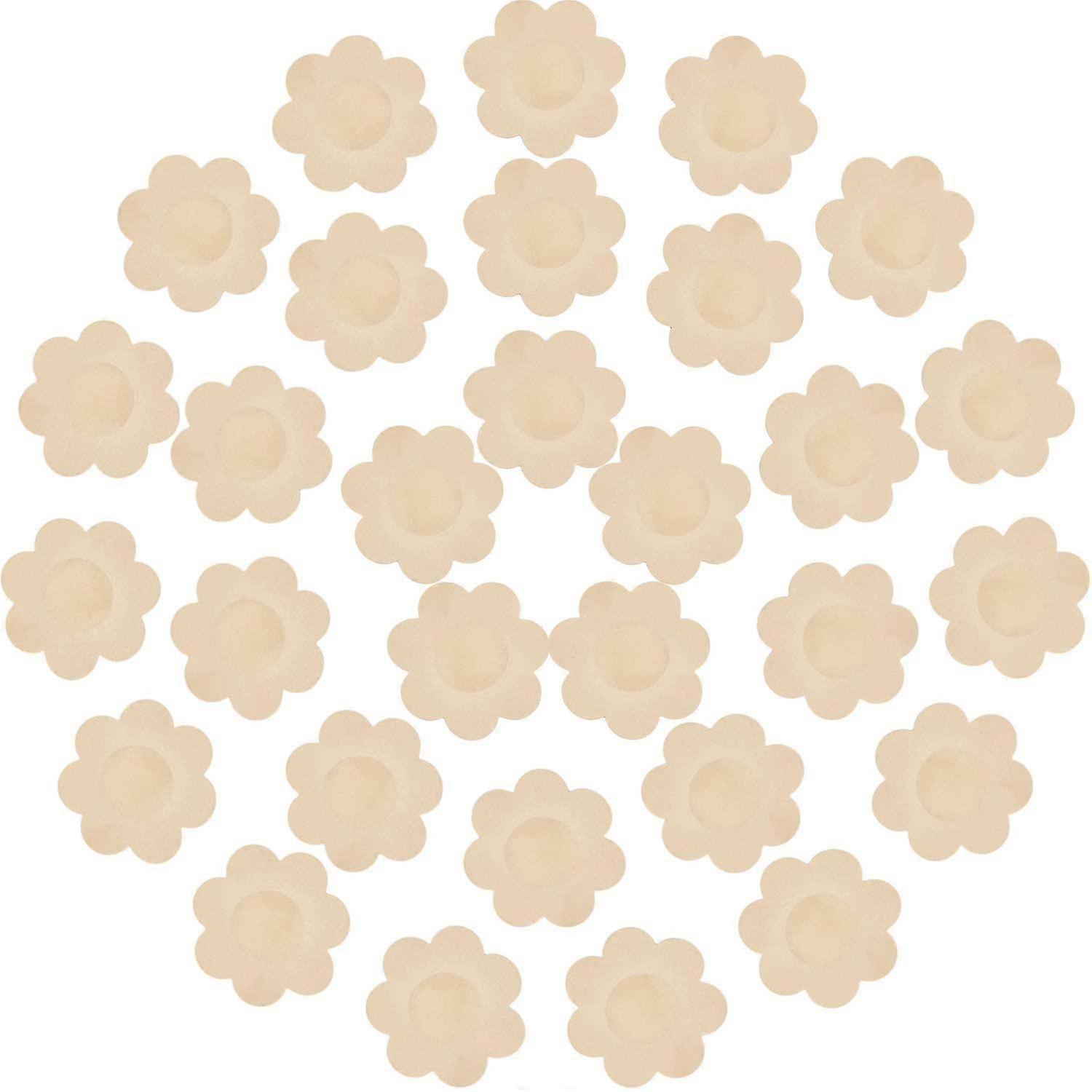 Sunrain 30 Pièces Housse de mamelon En forme de prune Housses de poitrine jetables Auto-adhésif Petal Bra Pasties