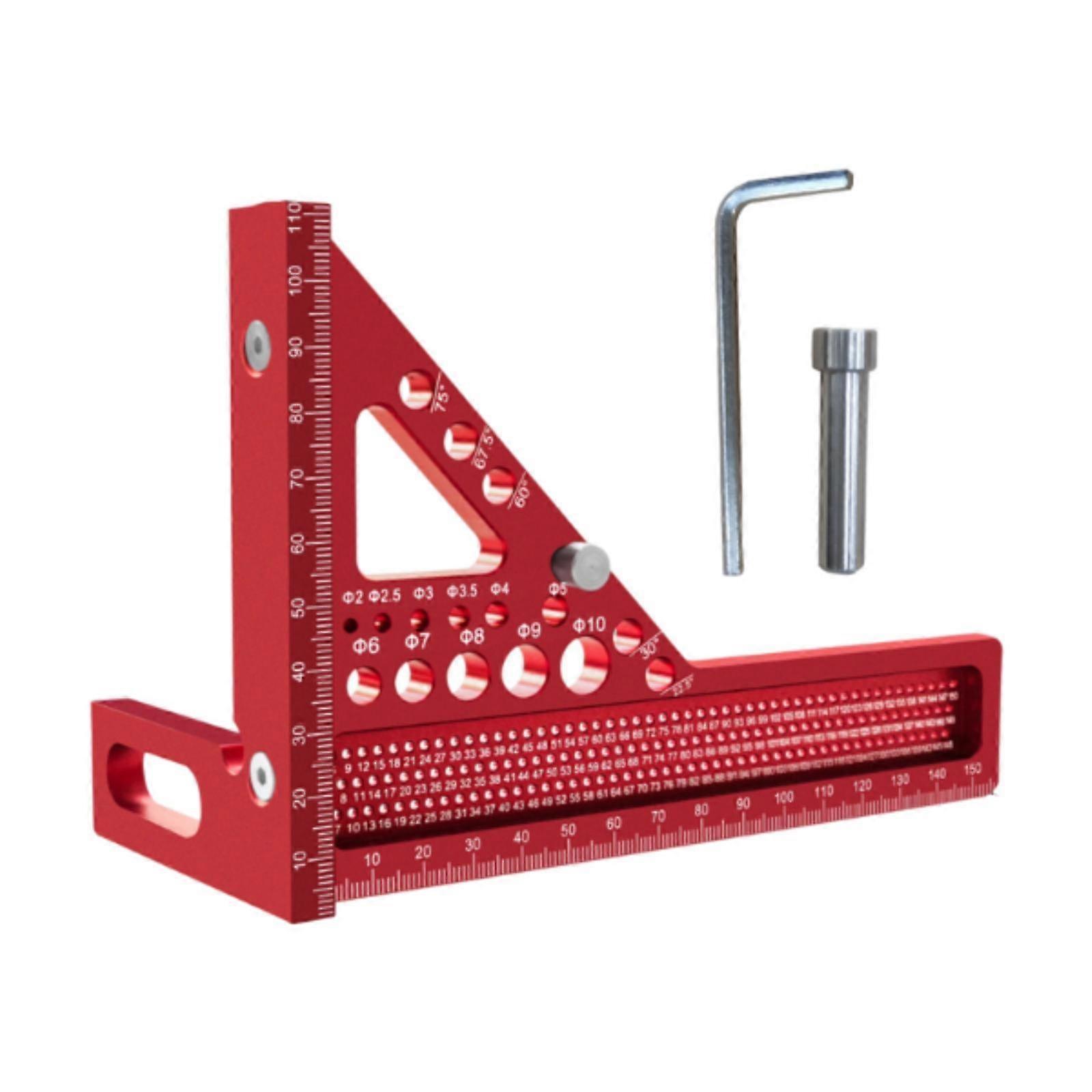 3D Multi Angle Measuring Ruler Sturdy Triangle Ruler for Craftsmen Carpenter