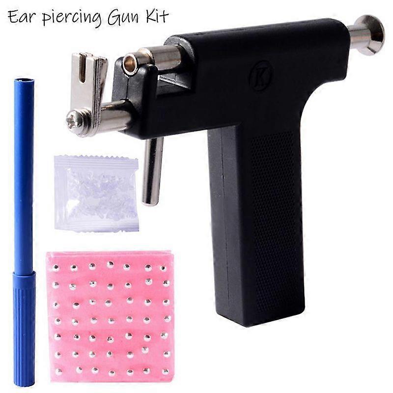 Professional Piercing Gun With 98pcs Ear Studs Tools Kit Ear Helix Lobe Piercing