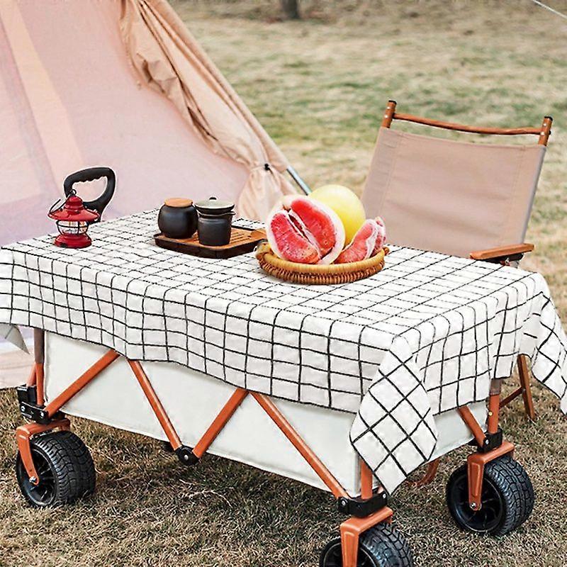 Disposable Tablecloth Rectangular Thickened Camping Tablecloth Waterproof and Oil-Proof Picnic Mat A