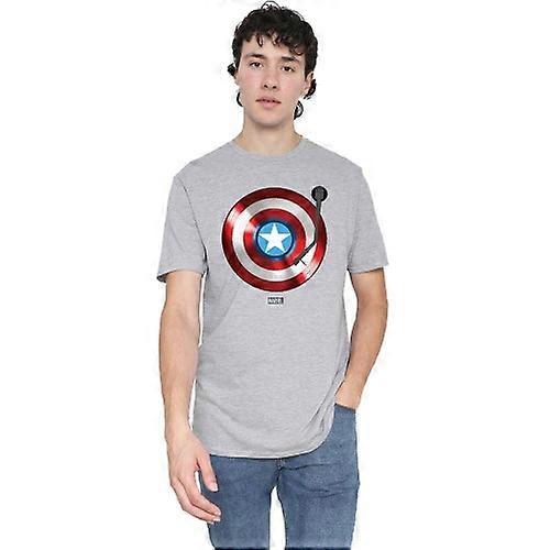 Captain America Herren Record Shield T-Shirt