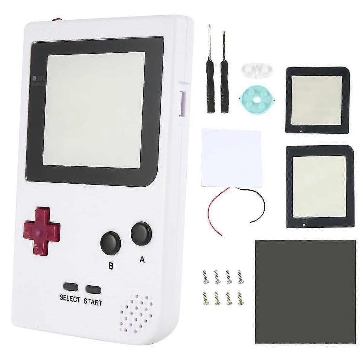 Diy Shell Replacement For Gameboy Pocket Game Console For Gbp Shell Case With Buttons Kit Class Lens White