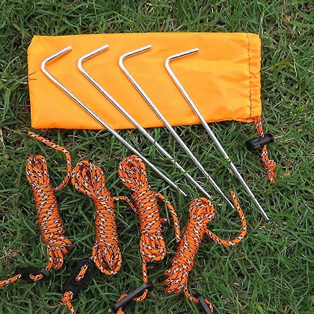 Compact Windproof Tent Sets Accessories Practical Ground Nail And Adjustable Tent Ropes