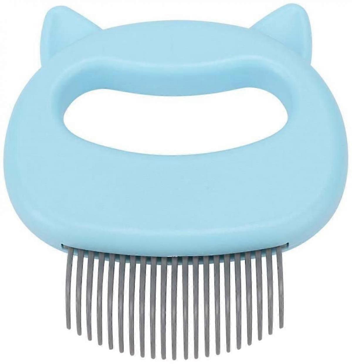 Cat Comb Massager Pet Hair Removal Massaging Shell Comb Massage Tool for Removing Matted Fur, Knots and Tangles (Blue)