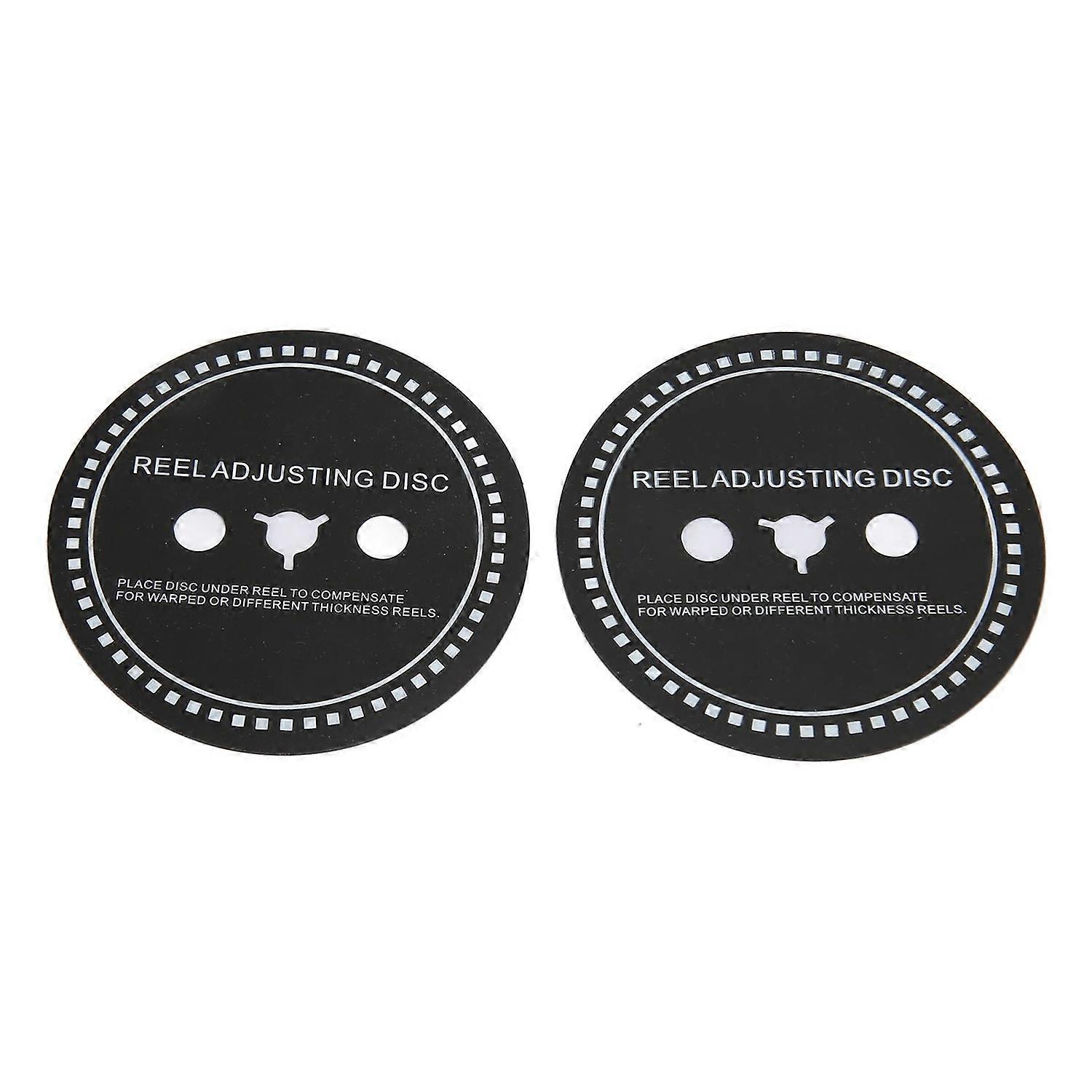2PCS Nab HUB Adapter Spacer Silicone Reel Adjusting Disc for Reel to Reel Tape Recorder Black 0.9mm/