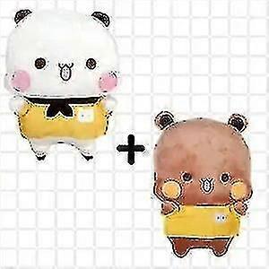 لطيف بوبو ودودو الباندا أفخم لعبة الكرتون الباندا الدب القطيفة دمية Kawaii محشوة وسادة لينة اللعب هدية للأطفال ديكور المنزل