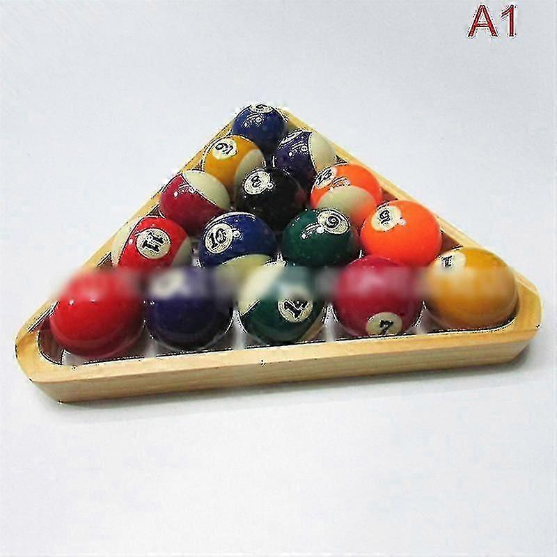 Billiard Ball Set 16 Ball Durable Synthetic Resin Pool Billiard Triangle Frame Billiards Snooker 16 Balls Triangle Rack