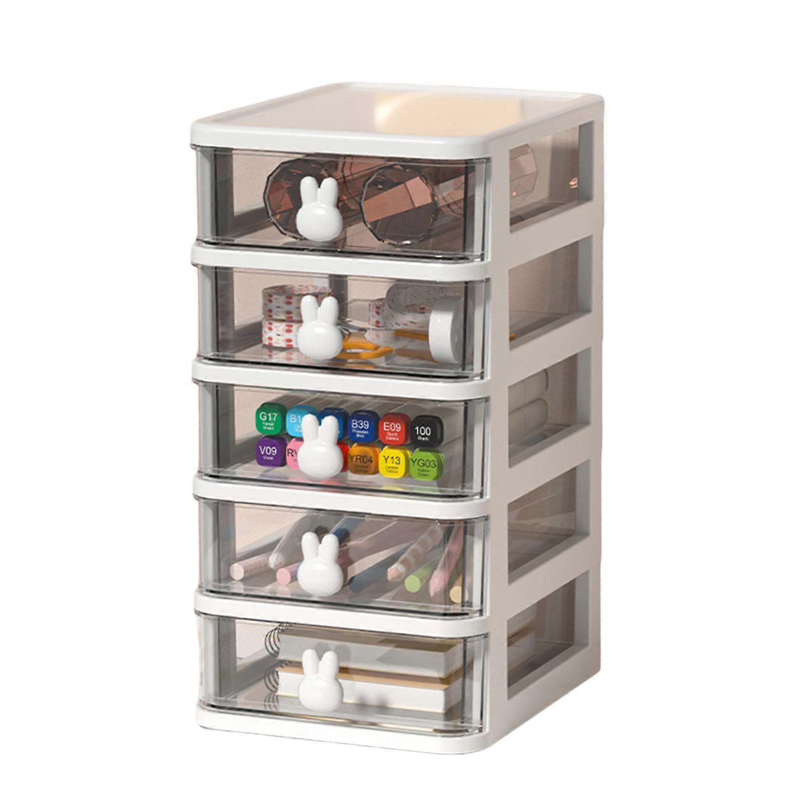 Versatile custodia a tema conigli Custodia salvaspazio Rabbits Design Storage Holder per la raccolta di piccoli oggetti Bianco