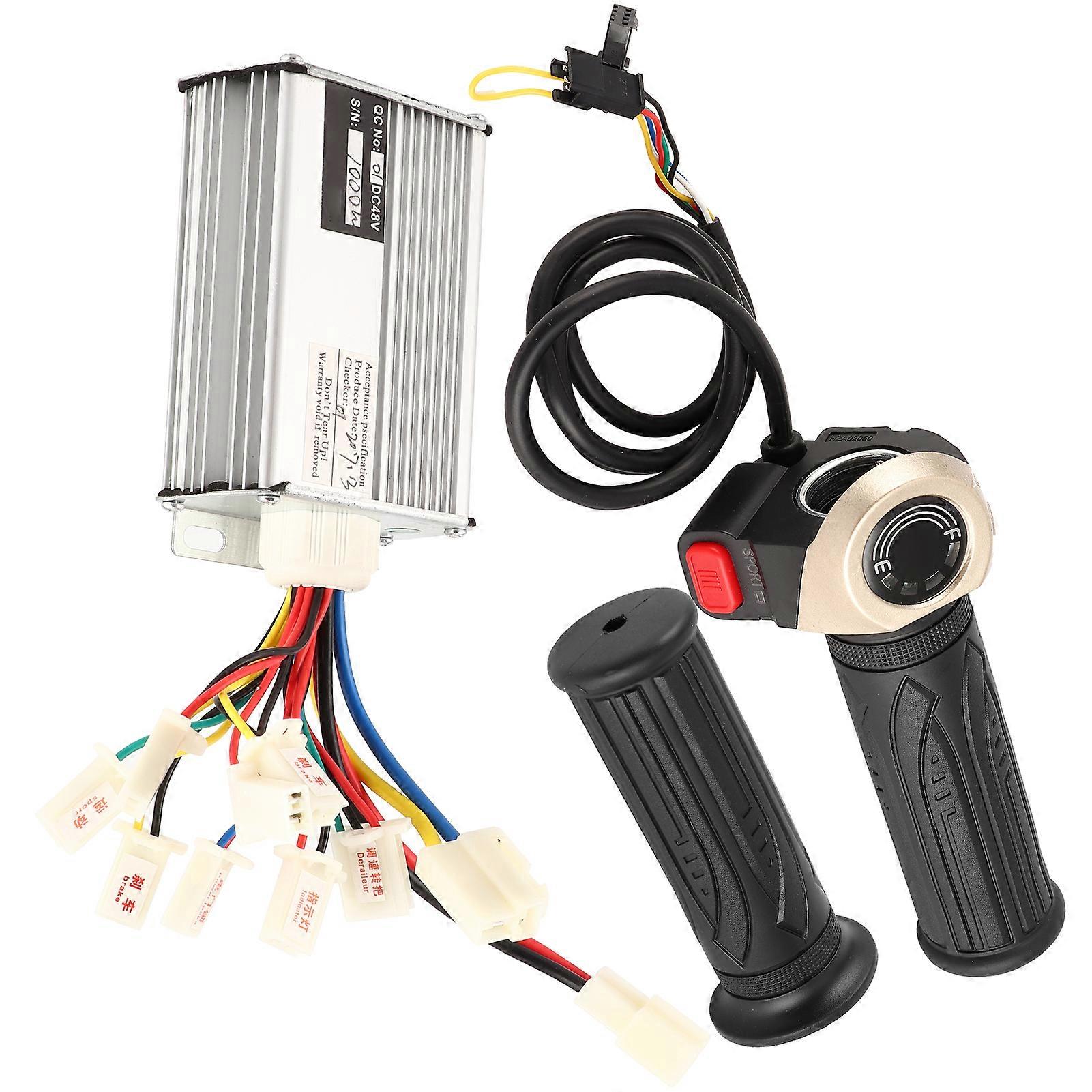EBike Brushless Motor Controller Set Scooter 48V 1000W Controller and Rotate Handles