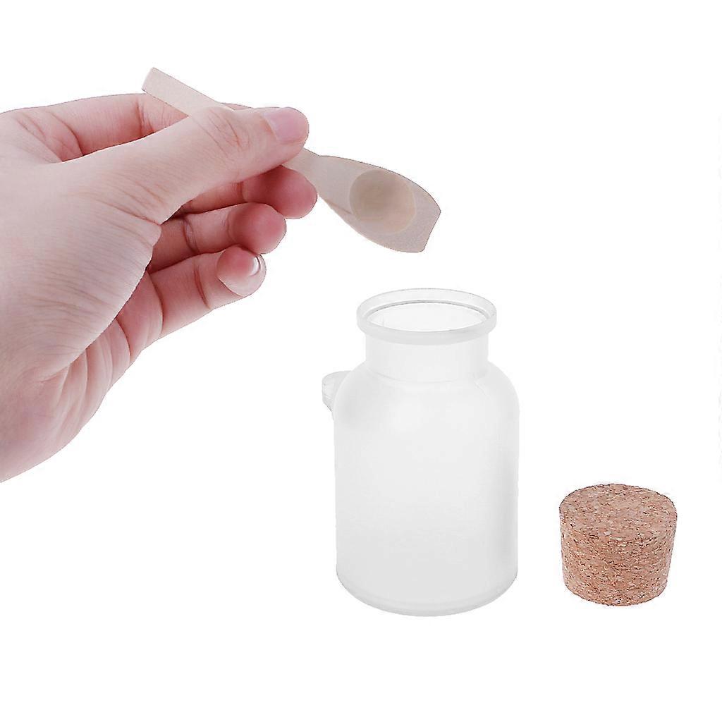 Scrub Bath Salt Bottle Empty Clear Storage Jar Salt Seasoning Sauce Container for Sugar Condiment Pepper Spice Organize