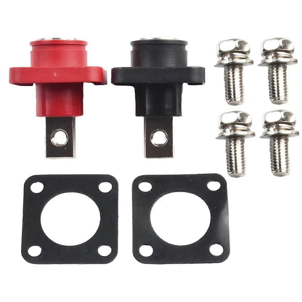 2PCS Battery Terminal Connector Storage Battery Connector Adapter Uncapped 150A