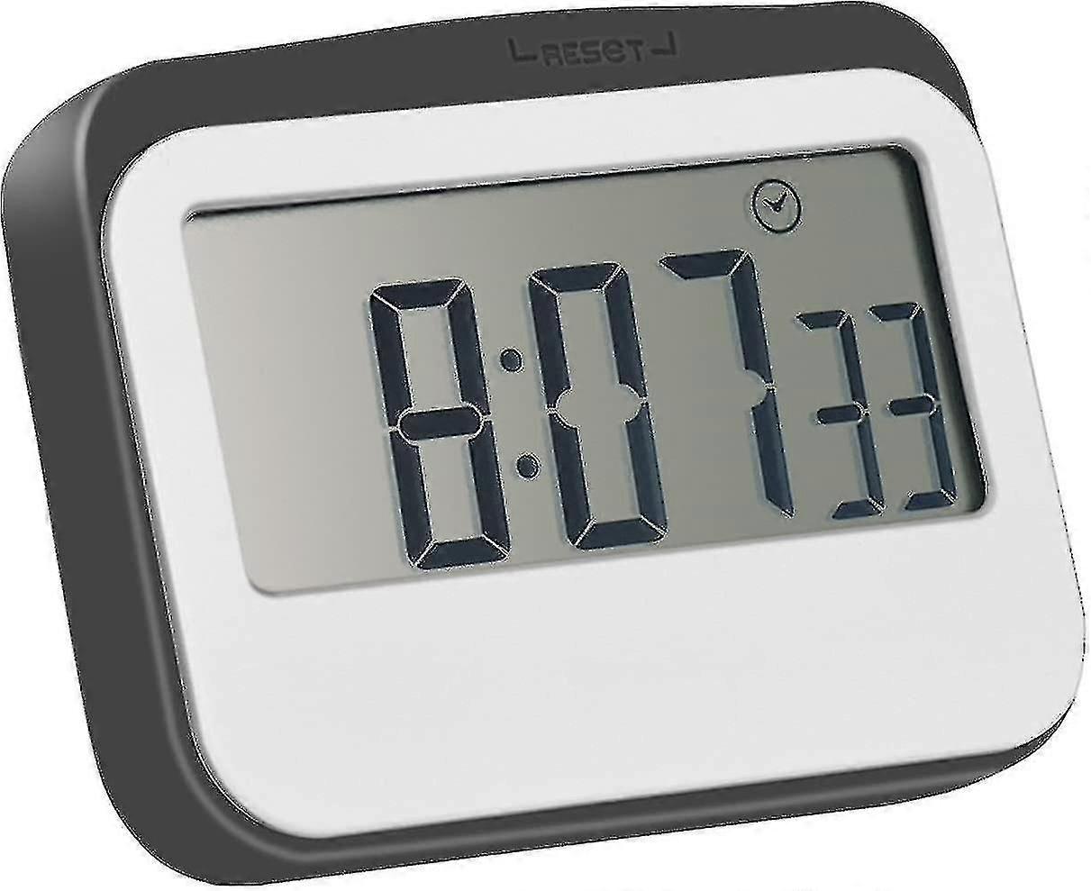Magnetic Digital 24 Hours Kitchen Timer/clock With Large Screen (1pc, Gray)