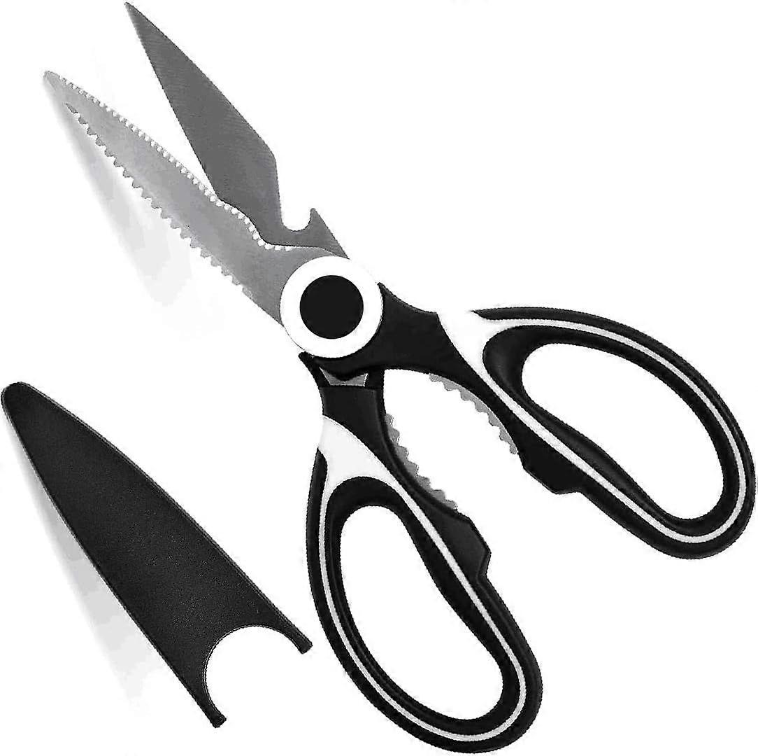Multipurpose Kitchen Scissors, Stainless Steel Kitchen Scissors Sharp Blade with Protective Case, Kitchen Scissors