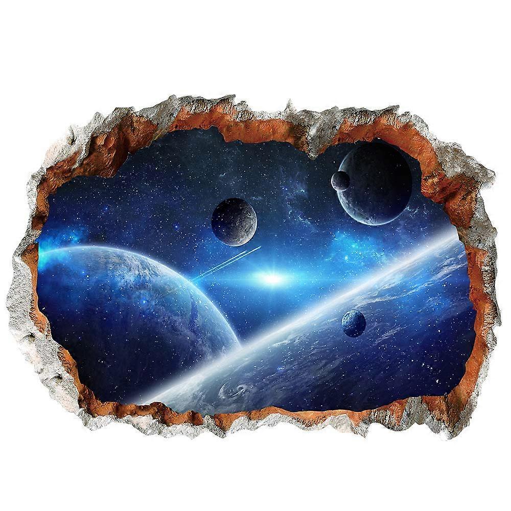3d planet universe wall decal