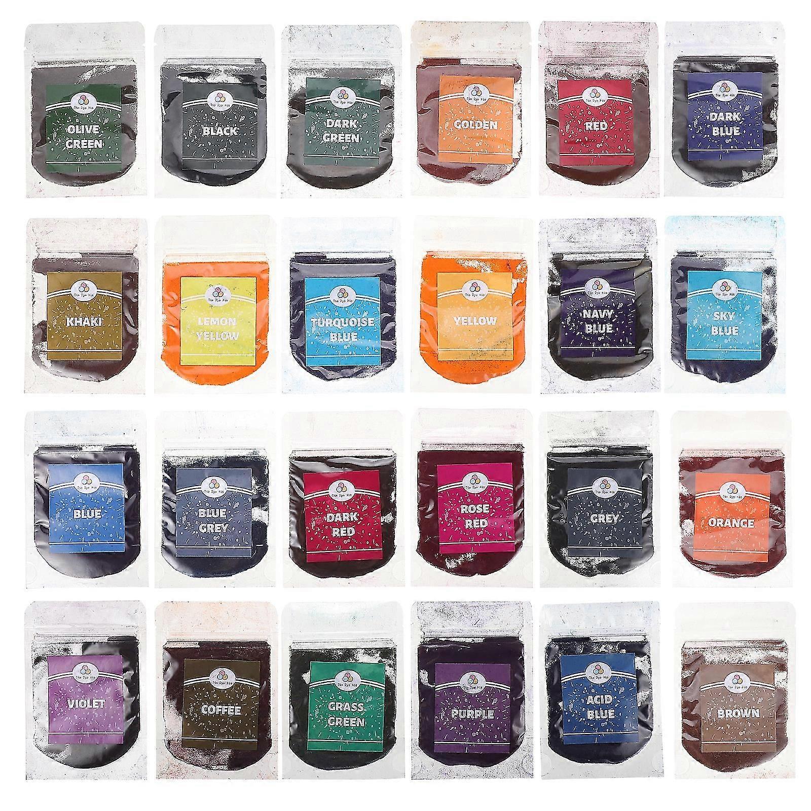 24 كيسا من أصباغ صبغ التعادل الإبداعية مساحيق صبغ التعادل المهنية أصباغ صبغ التعادل DIY