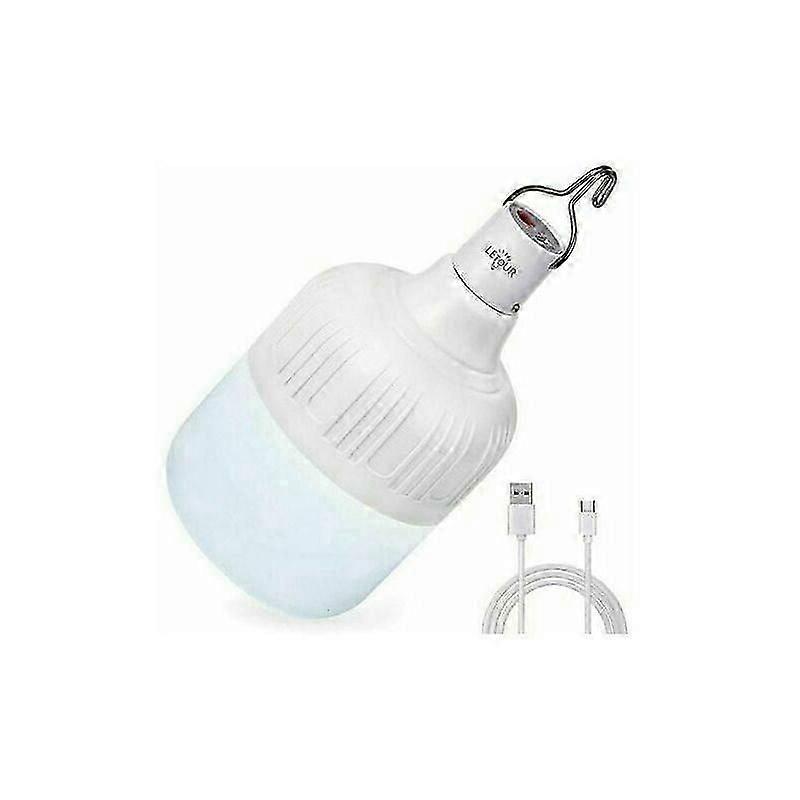 60W USB oppladbar campinglykt, 5000 lumen, 5 moduser, bærbar
